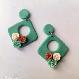 handmade polymer clay earrings for women | lightweight statement jewelry